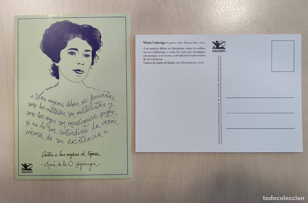 Coleccionismo marcap&aacute;ginas: MARCAP&Aacute;GINAS POSTAL - RENACIMIENTO - ESCRITORA MAR&Iacute;A LEJ&Aacute;RRAGA - CARTAS A LAS MUJERES DE ESPA&Ntilde;A