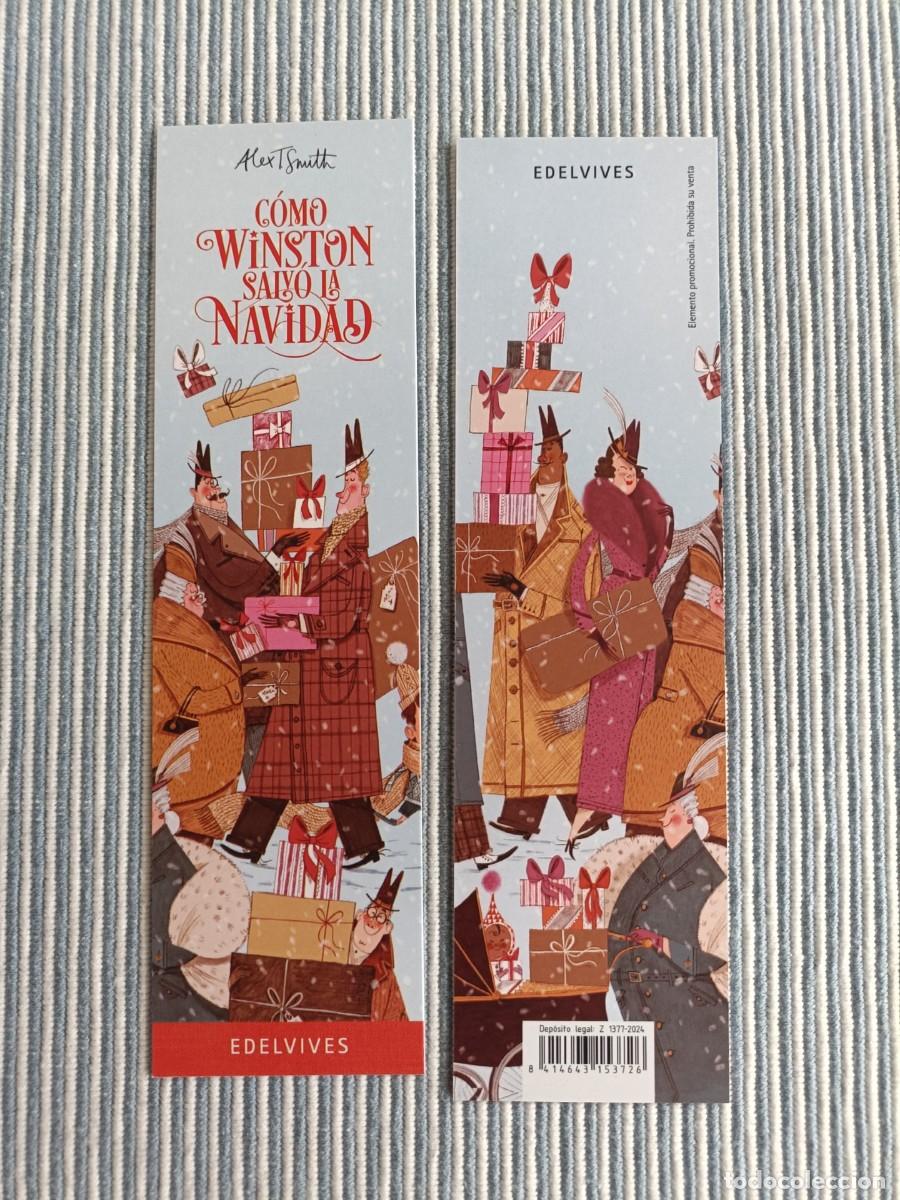 Coleccionismo marcap&aacute;ginas: MARCAP&Aacute;GINAS - EDELVIVES - C&Oacute;MO WINSTON SALV&Oacute; LA NAVIDAD - ALEX T. SMITH