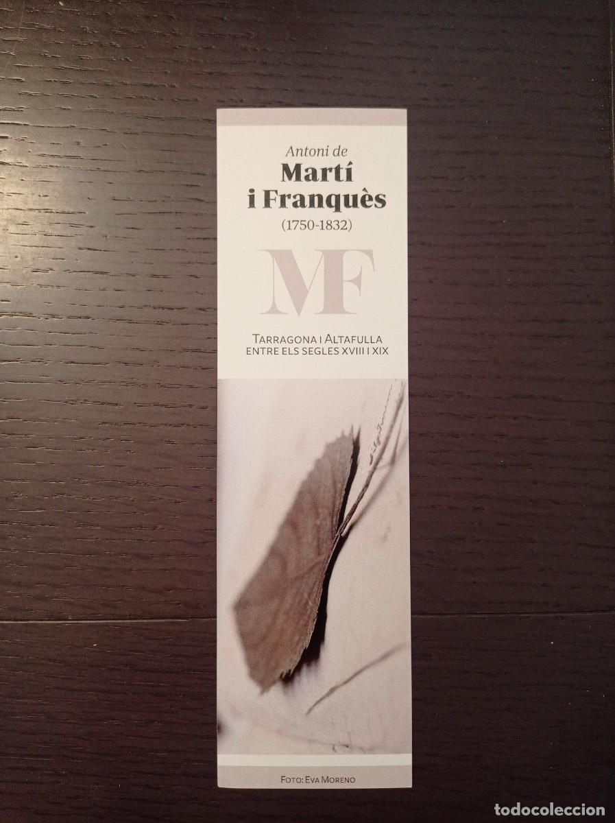 Coleccionismo marcap&aacute;ginas: MARCAP&Aacute;GINAS. BIBLIOTECA HEMEROTECA MUNICIPAL DE TARRAGONA. ANTONI DE MART&Iacute; I FRANQUES. HERBARI
