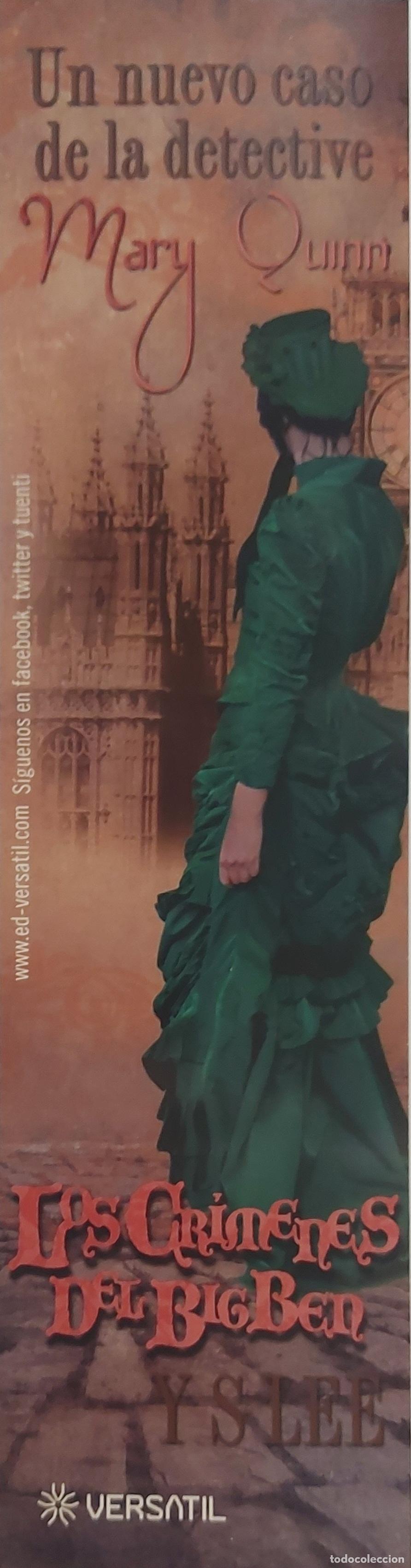 Coleccionismo marcap&aacute;ginas: MARCAPAGINAS - VERSATIL - LOS CRIMENES DEL BIG BEN - MARY QUINN
