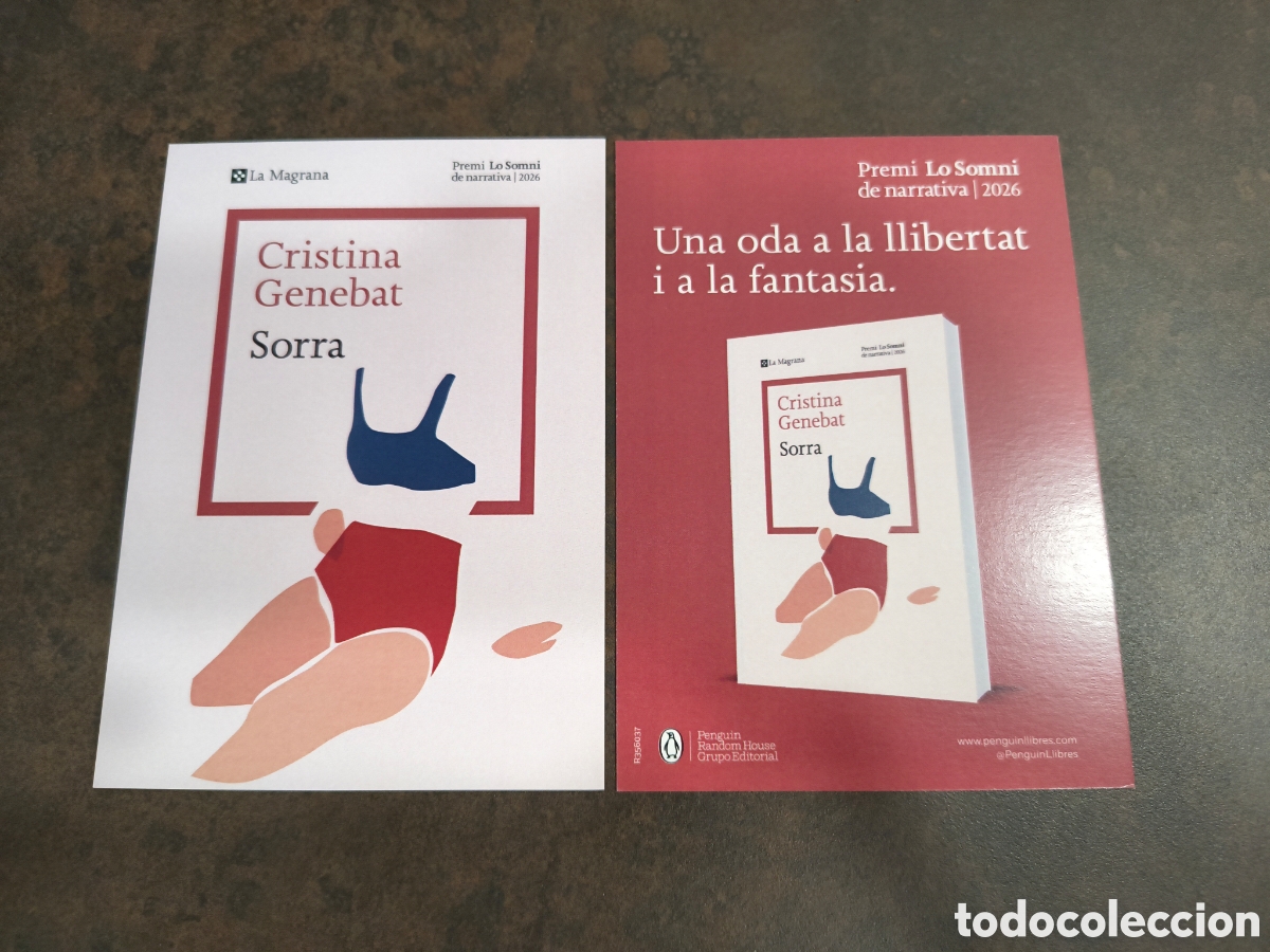 Coleccionismo marcap&aacute;ginas: MARCAPAGINAS POSTAL SORRA-CRISTINA GENEBAT-LA MAGRANA