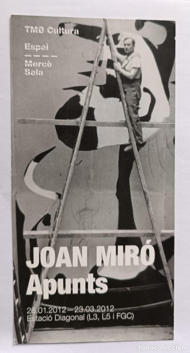 Coleccionismo marcap&aacute;ginas: marcap&aacute;ginas JOAN MIR&Oacute; Apunts TMB CULTURA