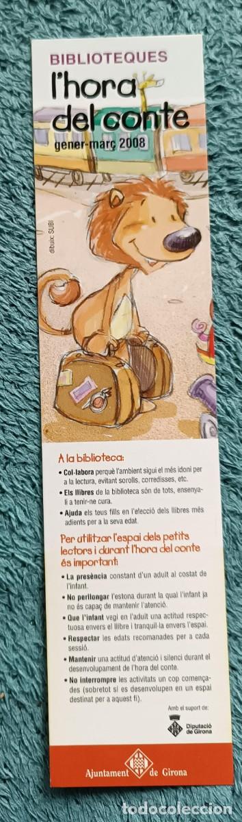 Coleccionismo marcap&aacute;ginas: marcap&aacute;ginas Biblioteques l&acute;Hora del conte Ajunt. Girona