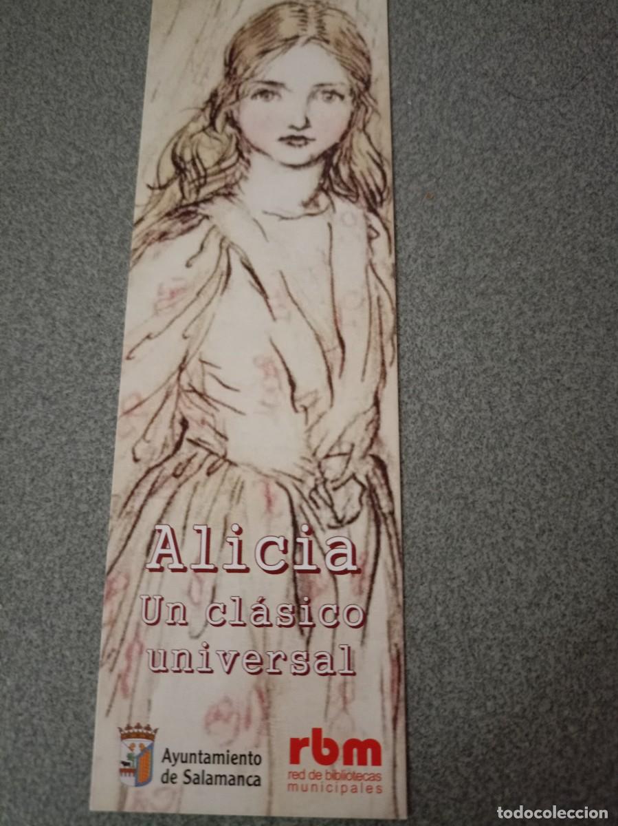 Coleccionismo marcap&aacute;ginas: Marcap&aacute;ginas Alicia, un cl&aacute;sico universal. 30 Feria Municipal del Libro de Salamanca, 2024