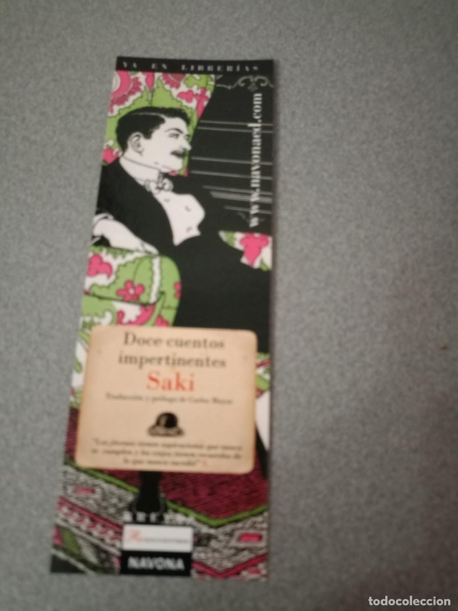 Coleccionismo marcap&aacute;ginas: Marcap&aacute;ginas Doce cuentos impertinentes. Saki.