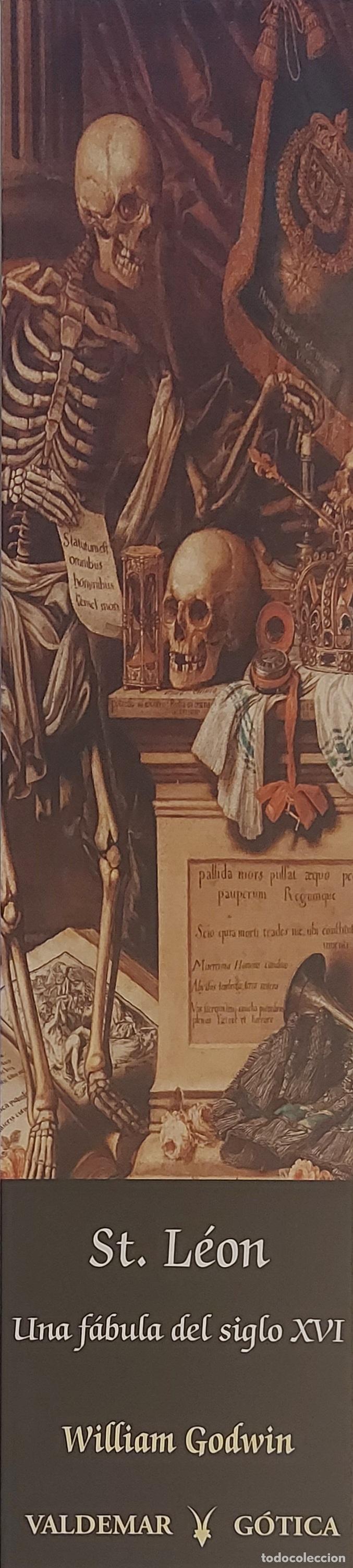 Coleccionismo marcap&aacute;ginas: MARCAPAGINAS - VALDEMAR - GOTICA - WILLIAM GODWIN - ST.LEON .UNA FABULA DEL SIGLO XVI