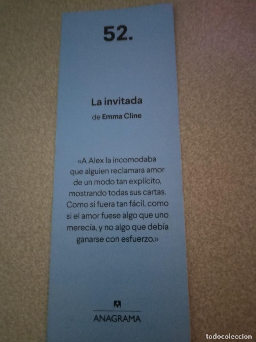 Coleccionismo marcap&aacute;ginas: Marcap&aacute;ginas La invitada. Emma Cline. Anagrama - Foto 2