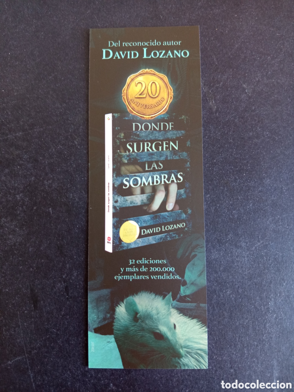 Coleccionismo marcap&aacute;ginas: Marcap&aacute;ginas. Donde surgen las sombras de David Lozano. Pedido m&iacute;nimo 3 &euro;. Ver fotos.