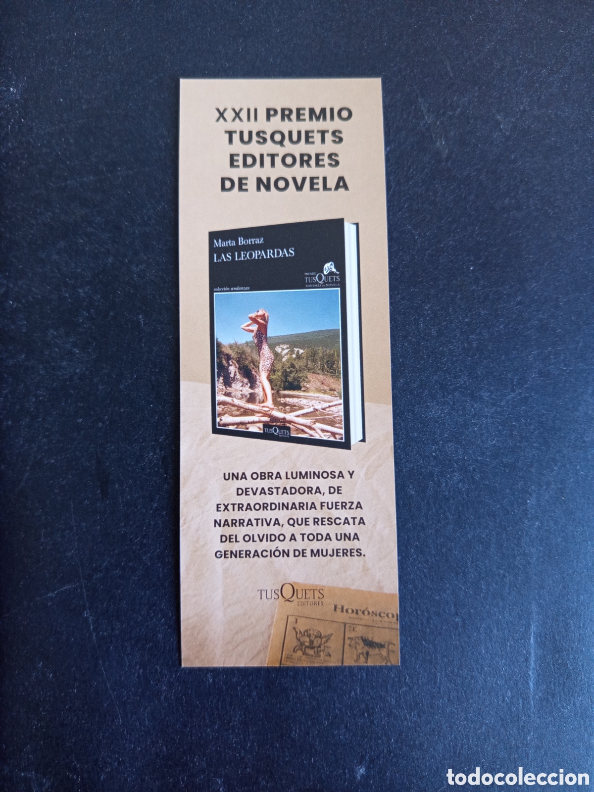 Coleccionismo marcap&aacute;ginas: Marcap&aacute;ginas. Las Leopardas de Marta Borraz. Premio Tusquets. Pedido m&iacute;nimo 3 &euro;. Ver fotos.
