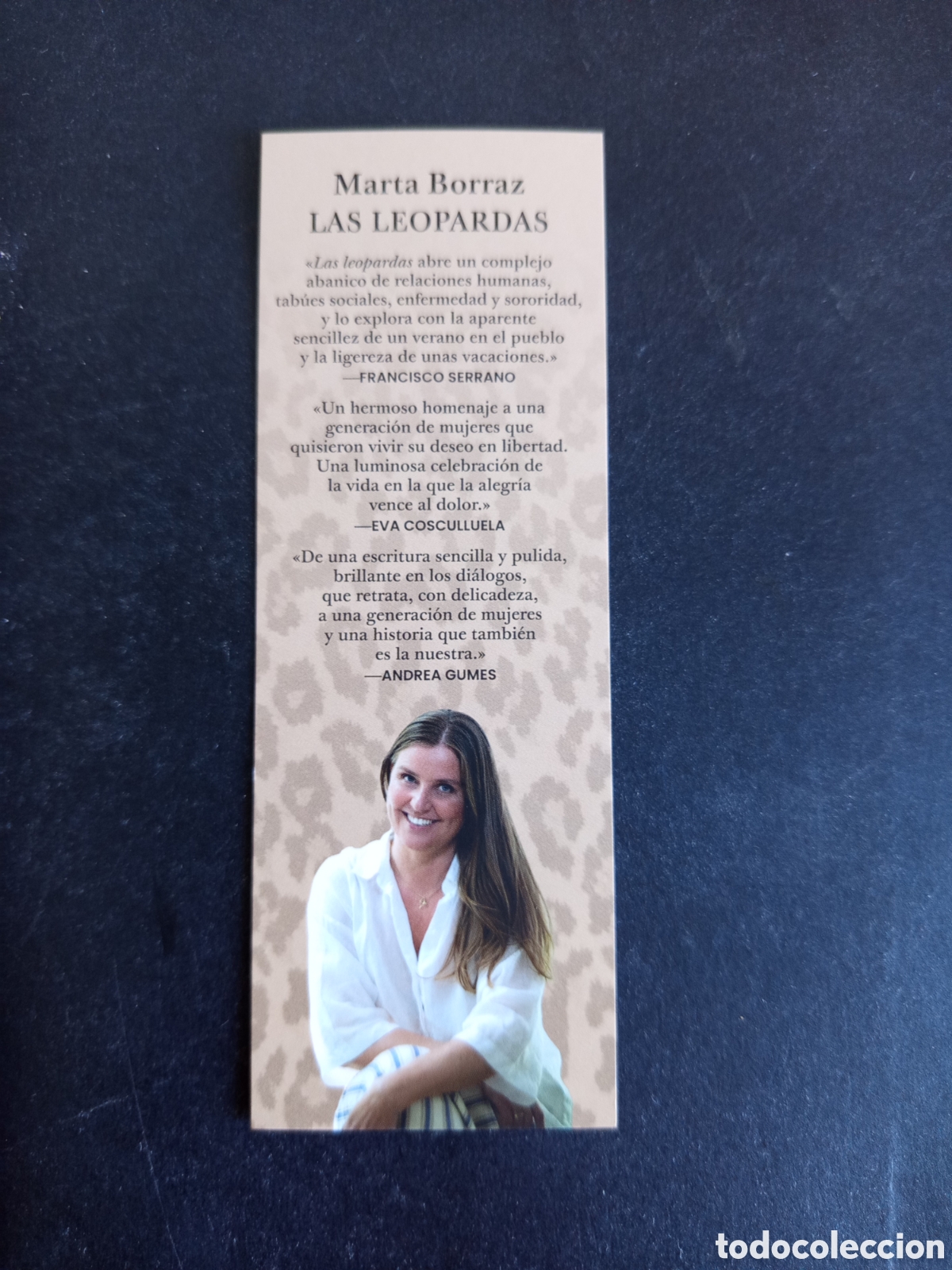 Coleccionismo marcap&aacute;ginas: Marcap&aacute;ginas. Las Leopardas de Marta Borraz. Premio Tusquets. Pedido m&iacute;nimo 3 &euro;. Ver fotos.