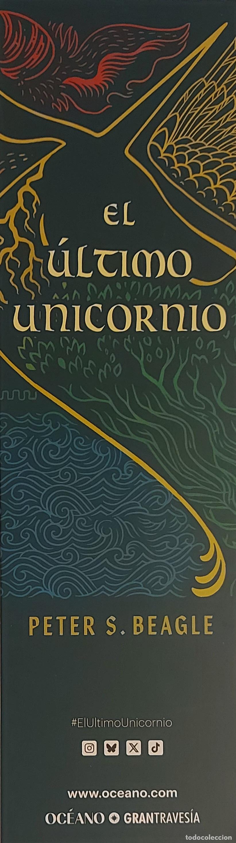 Coleccionismo marcap&aacute;ginas: MARCAP&Aacute;GINAS - OCEANO GRAN TRAVESIA - PETER S. BEAGLE - EL ULTIMO UNICORNIO