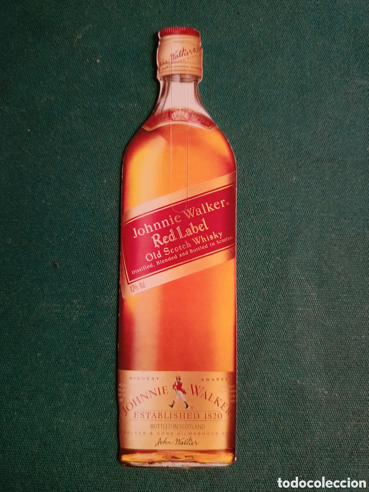 Coleccionismo marcap&aacute;ginas: BOTELLA JOHNNIE WALKER - MARCAPAGINAS