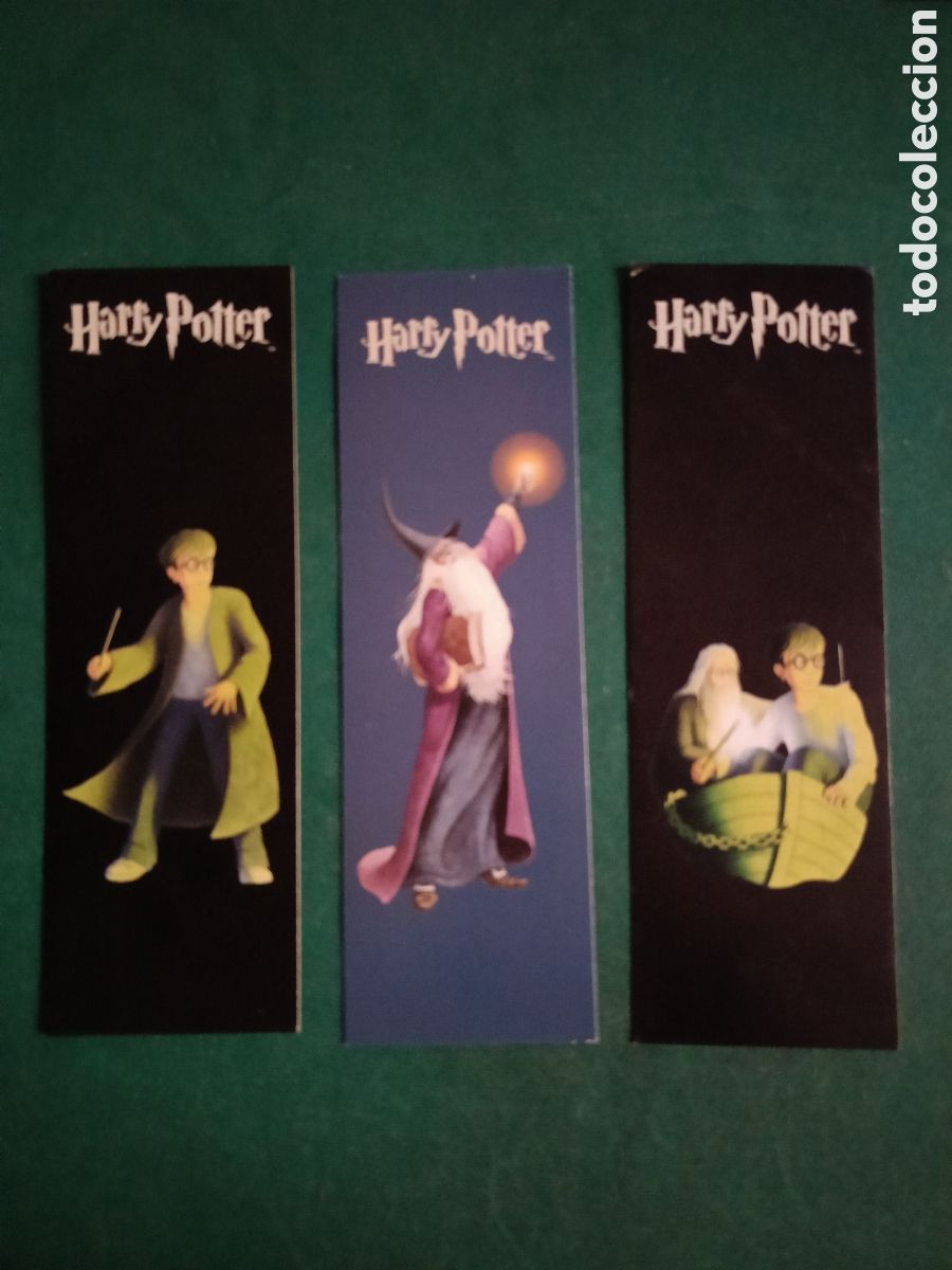 Coleccionismo marcap&aacute;ginas: TRES MARCAPAGINAS DE HARRY POTTER - EDICIONES SALAMANDRA - Foto 1