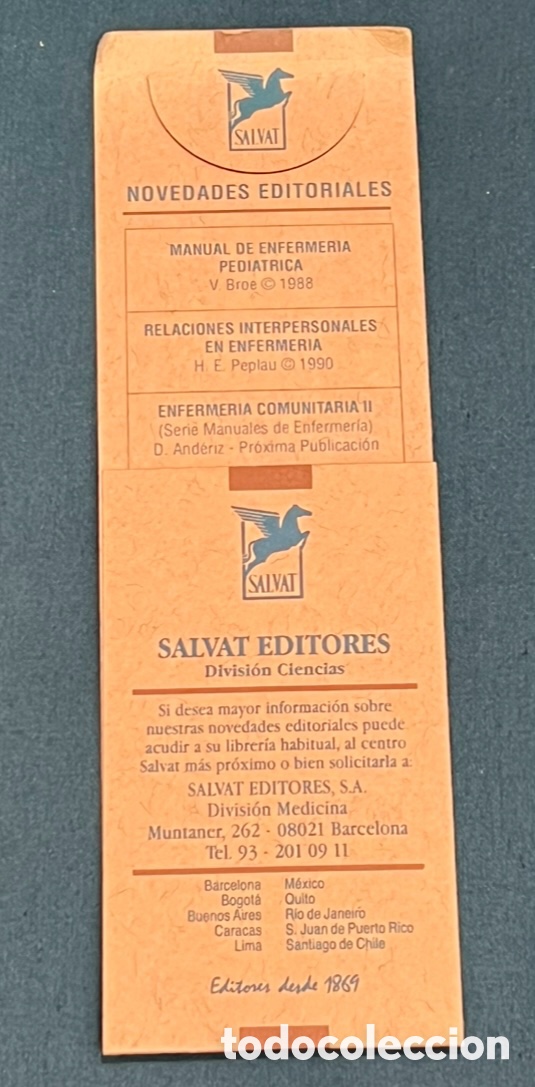 Coleccionismo marcap&aacute;ginas: Marcapaginas. Novedades Editoriales. SALVAT. 1988.