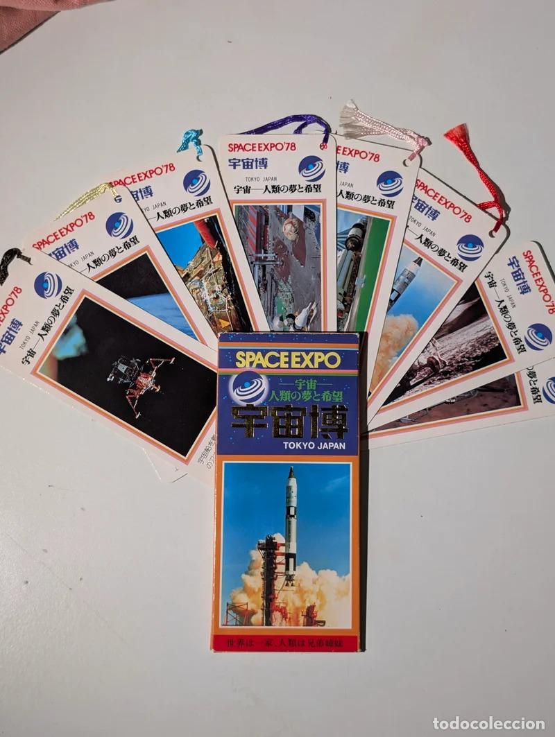 Coleccionismo marcap&aacute;ginas: Set 8 marcap&aacute;ginas Space Expo 78 Tokio con funda
