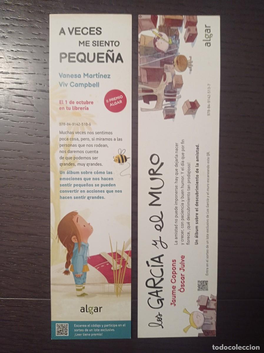 Coleccionismo marcap&aacute;ginas: MARCAP&Aacute;GINAS. ALGAR. VANESA MART&Iacute;NEZ. A VECES ME SIENTO PEQUE&Ntilde;A
