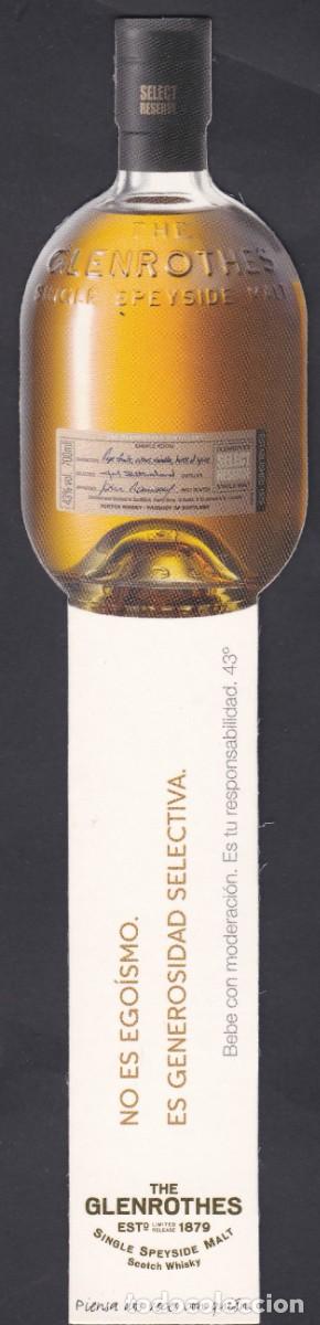 Coleccionismo marcap&aacute;ginas: Marcap&aacute;ginas troquelado The Glenrothes Whisky Escoces