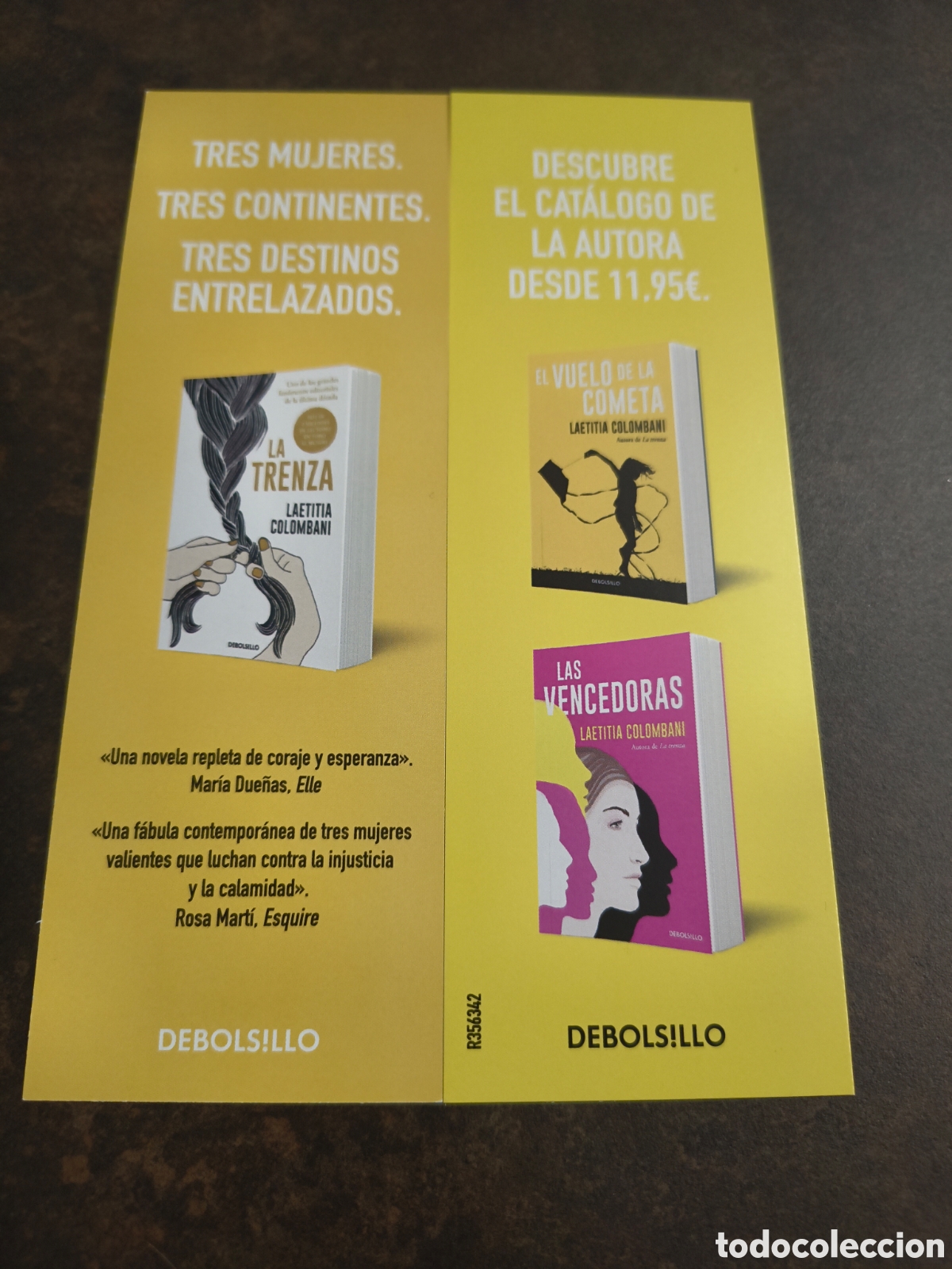 Coleccionismo marcap&aacute;ginas: MARCAPAGINAS LA TRENZA-LAETITIA COLOMBANI-DE BOLSILLO
