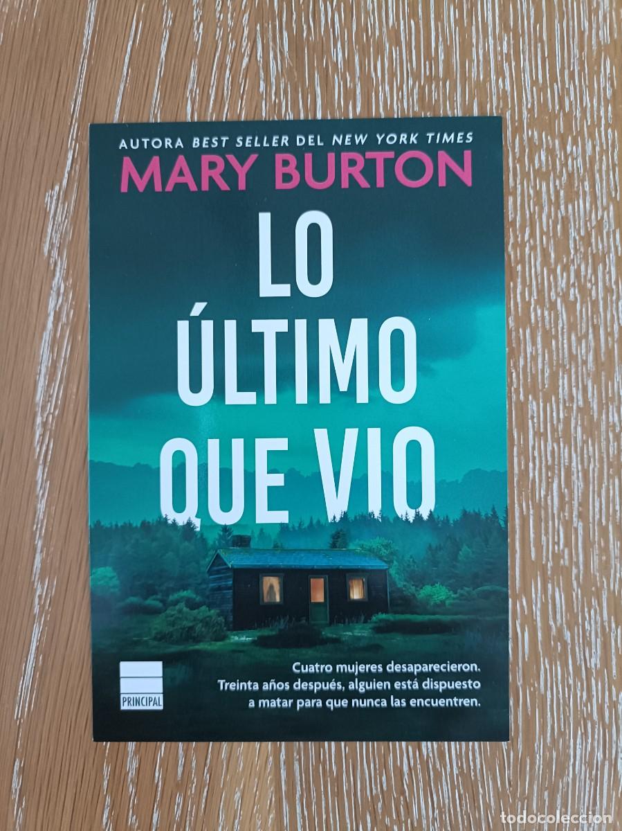 Coleccionismo marcap&aacute;ginas: MARCAP&Aacute;GINAS TAMA&Ntilde;O POSTAL - PRINCIPAL - LO &Uacute;LTIMO QUE VIO - MARY BURTON