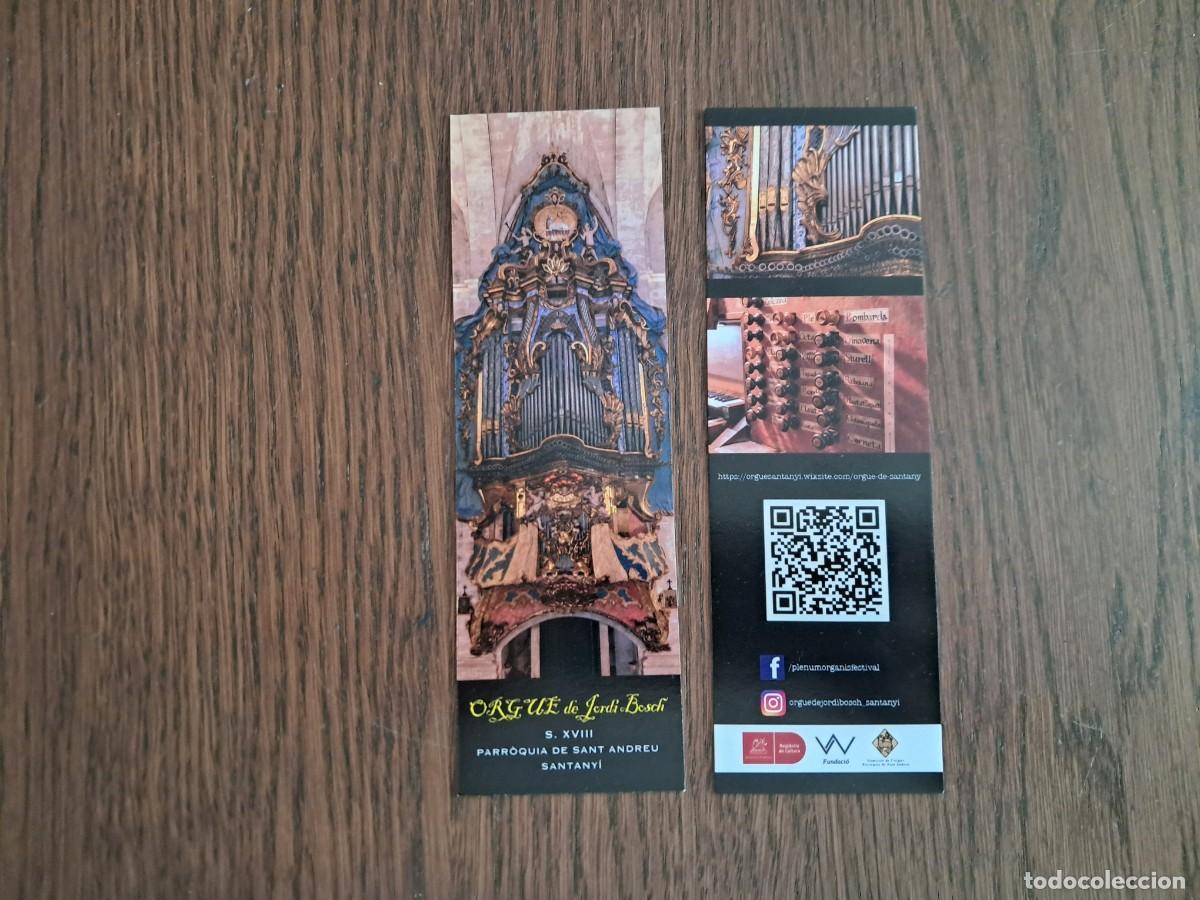 Coleccionismo marcap&aacute;ginas: marcap&aacute;ginas, punto de libro, parroquia de Sant Andreu, Santany&iacute;, Mallorca. Orgue de Jordi Bosch.