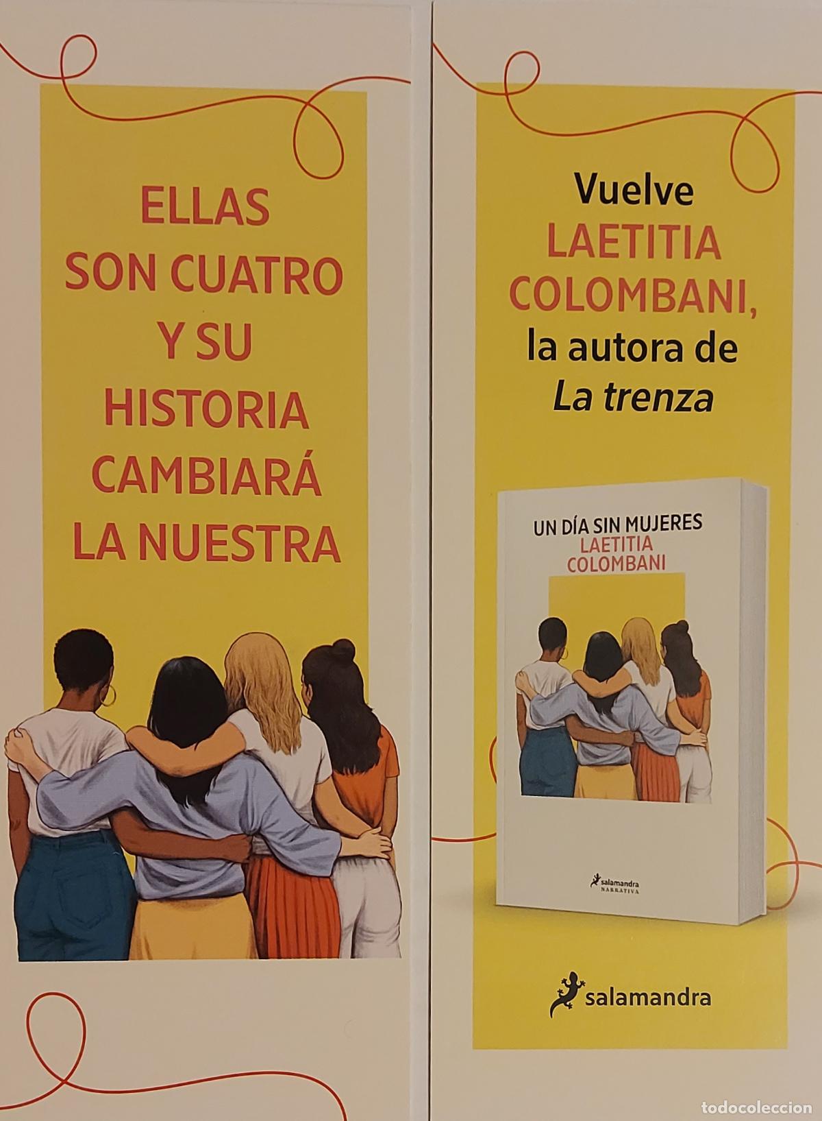 Colecionismo Marcadores de p&aacute;gina: MARCAPAGINAS - SALAMANDRA - LAETITIA COLOMBANI - UN DIA SIN MUJERES