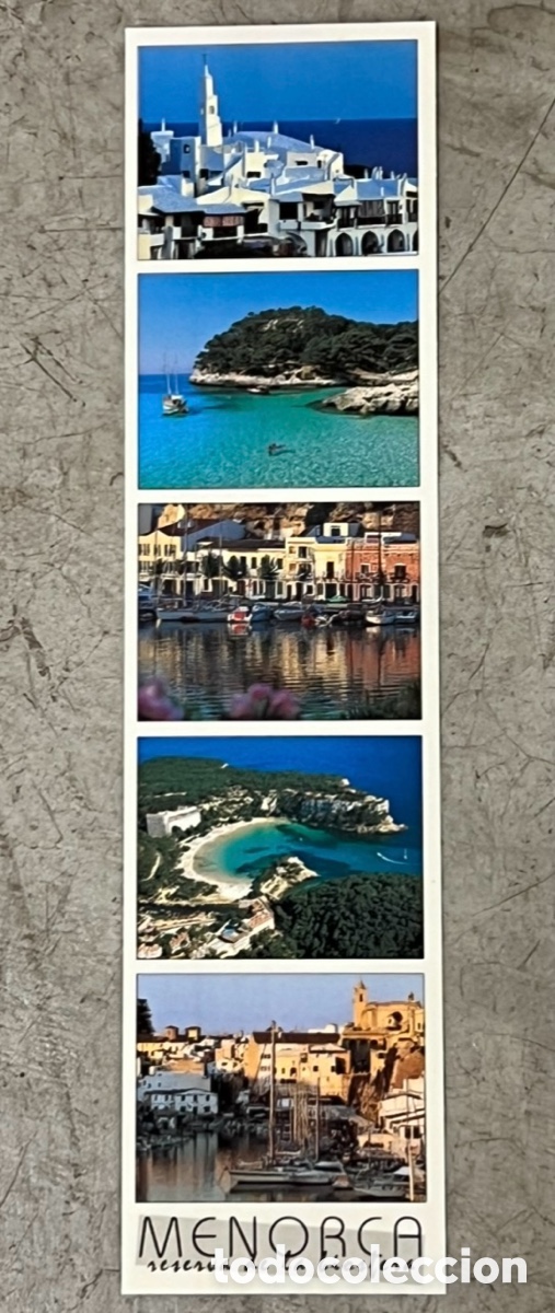 Colecionismo Marcadores de p&aacute;gina: Marcapaginas. Menorca. Reserva de la Biosfera. 1997.