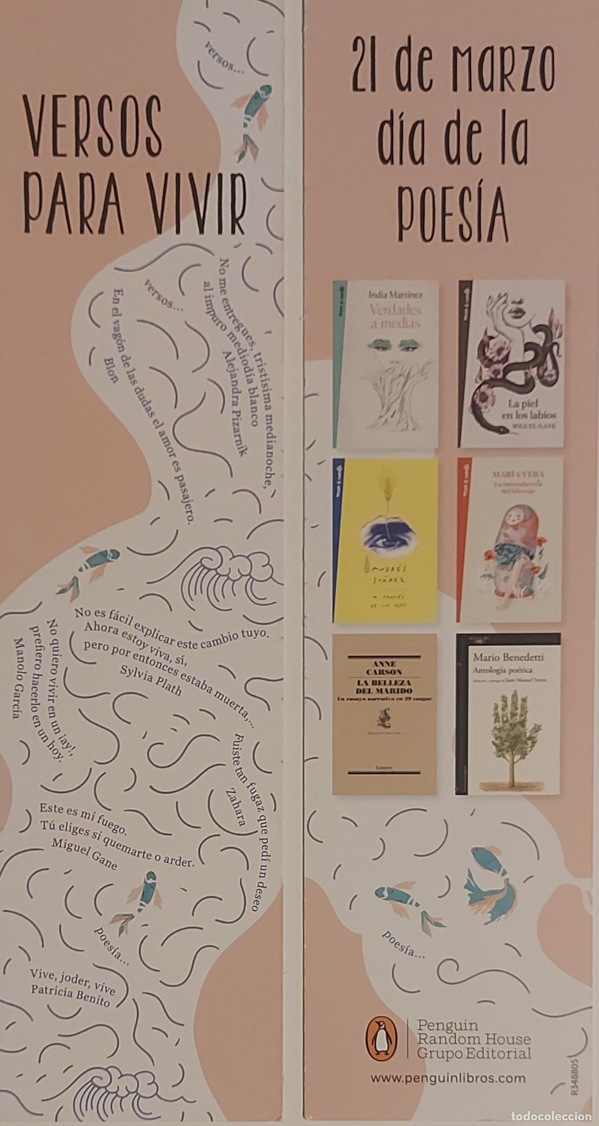 Colecionismo Marcadores de p&aacute;gina: MARCAPAGINAS - 21 DE MARZO DIA DE LA POESIA