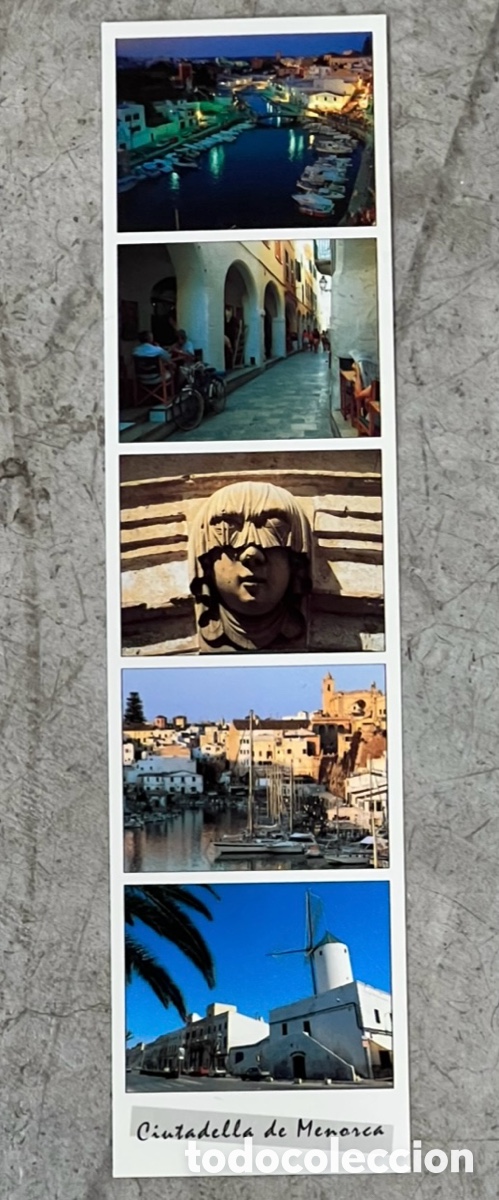 Coleccionismo marcap&aacute;ginas: Marcapaginas. Menorca. Reserva de la Biosfera. Ciudadella. 1997.