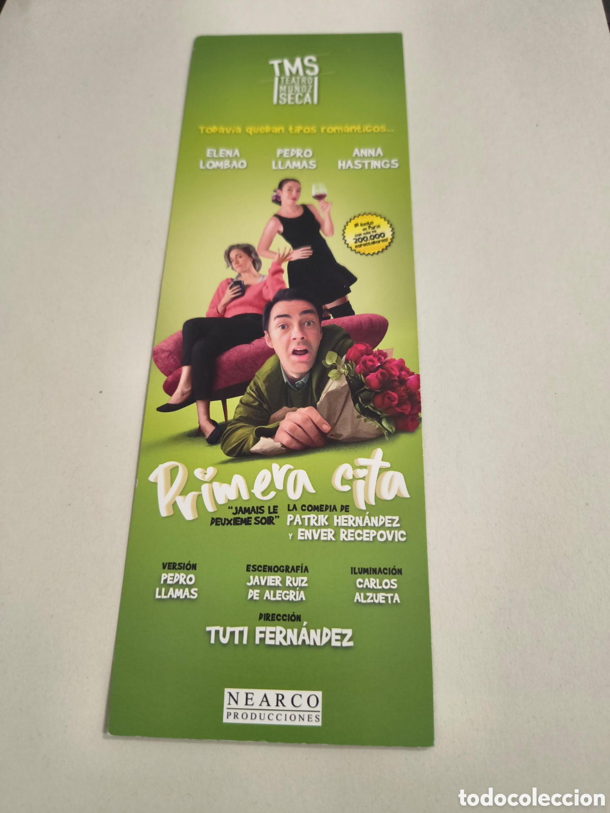 Coleccionismo marcap&aacute;ginas: MARCAPAGINAS OBRA DE TEATRO, PRIMERA CITA