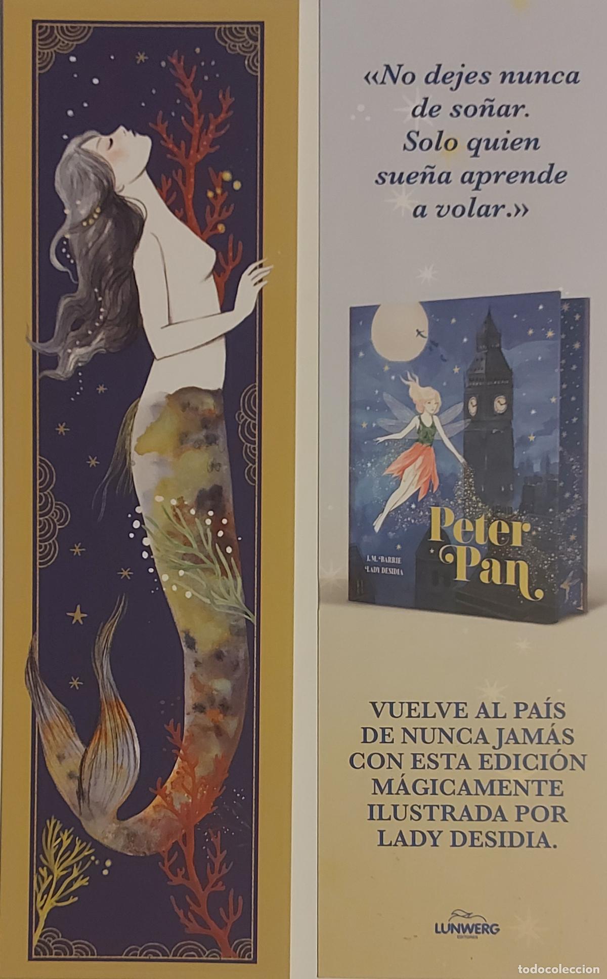 Coleccionismo marcap&aacute;ginas: MARCAPAGINAS - LUNWERG - J.M.BARRIE LAGY DESIDIA - PETER PAN