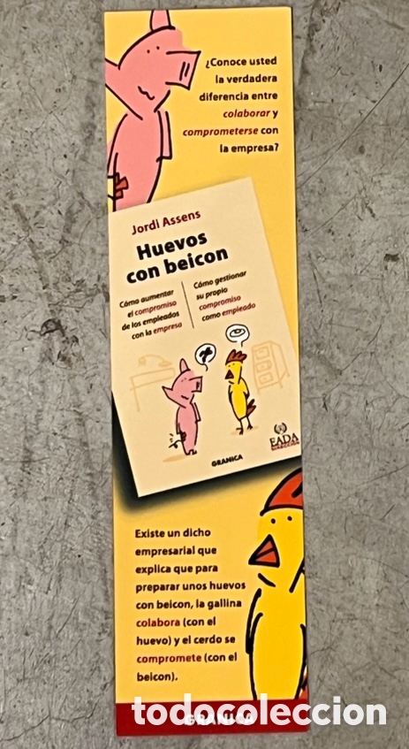 Colecionismo Marcadores de p&aacute;gina: Marcapaginas. Jordi Assens. Huevos con beicon. Granica. A&ntilde;os 90.