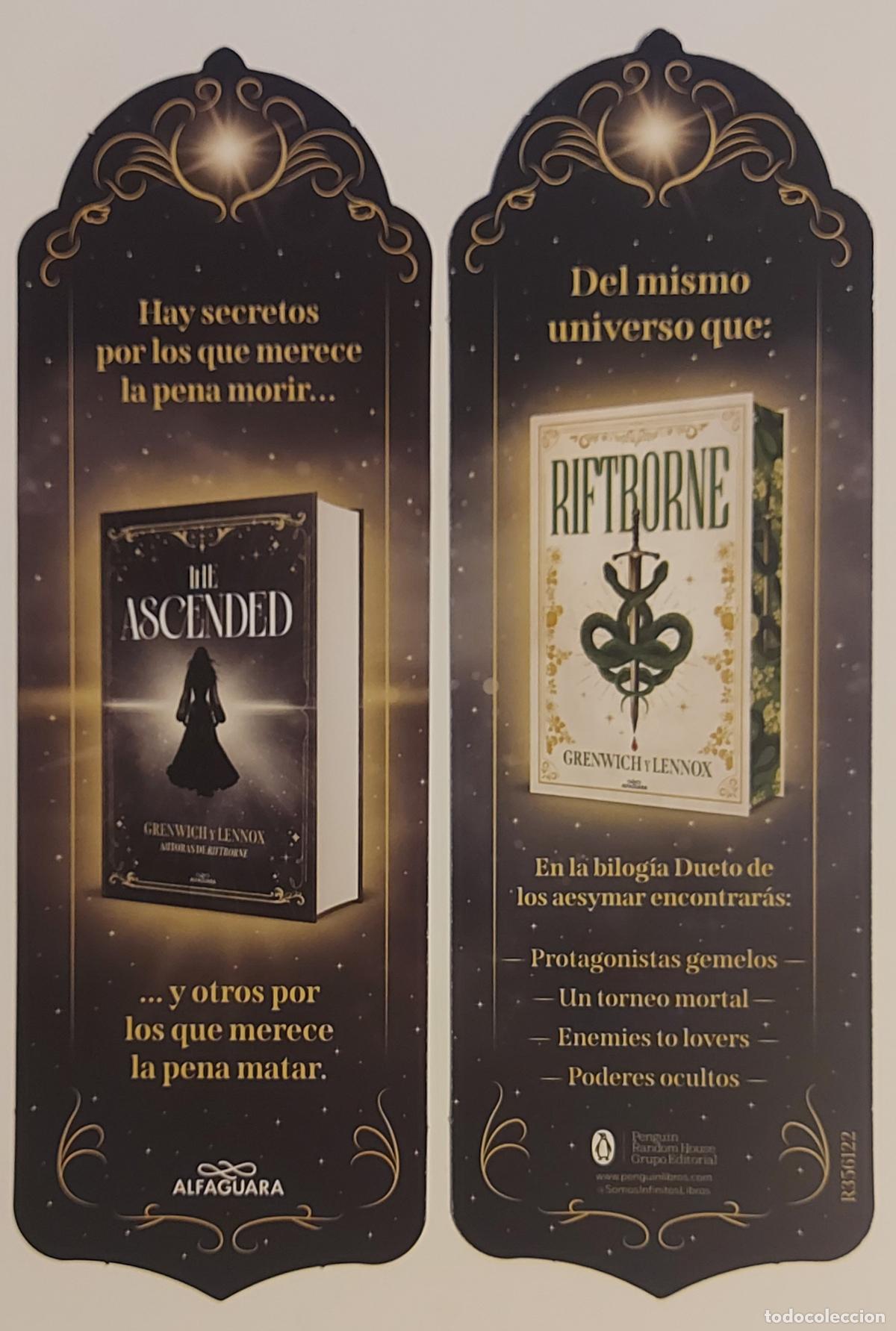 Coleccionismo marcap&aacute;ginas: MARCAPAGINAS - ALFAGUARA - RIFTBORNE - THE ASCENDED