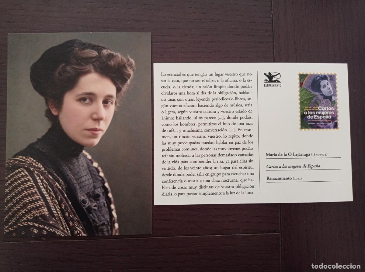 Coleccionismo marcap&aacute;ginas: MARCAP&Aacute;GINAS. TAMA&Ntilde;O POSTAL. RENACIMIENTO. MAR&Iacute;A DE LA O LEJ&Aacute;RRAGA. CARTAS A LAS MUJERES DE ESPA&Ntilde;A