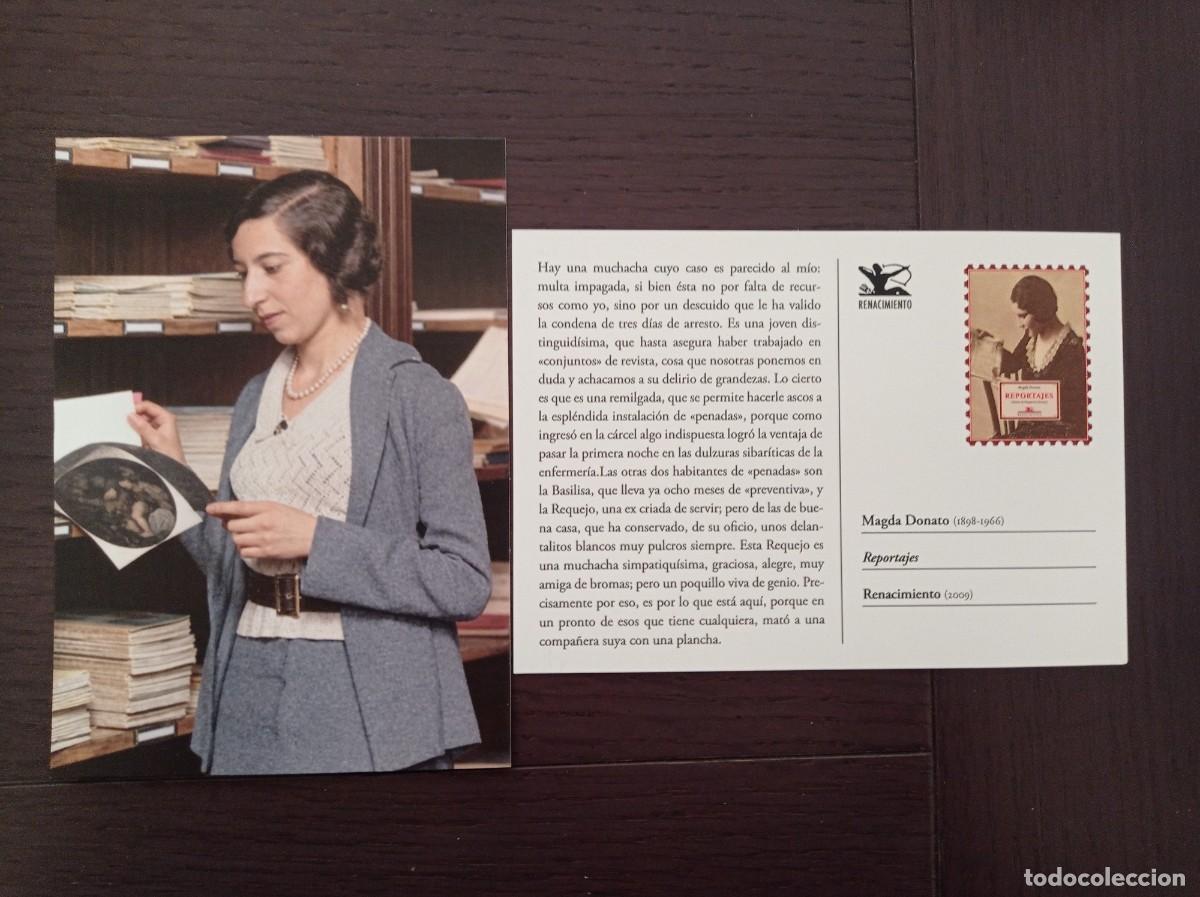 Coleccionismo marcap&aacute;ginas: MARCAP&Aacute;GINAS. TAMA&Ntilde;O POSTAL. RENACIMIENTO. MAGDA DONATO. REPORTAJES