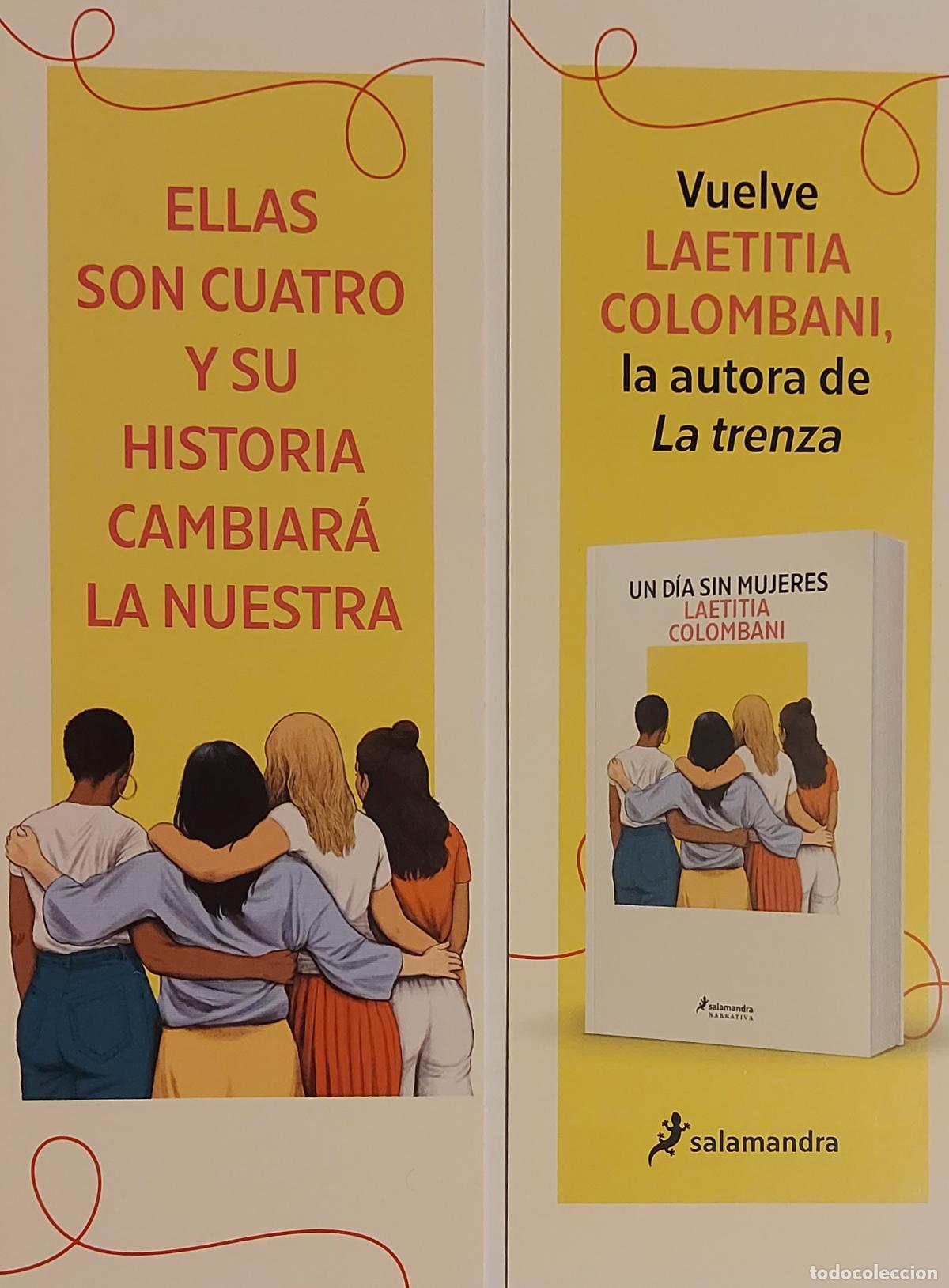 Coleccionismo marcap&aacute;ginas: MARCAPAGINAS - SALAMANDRA - UN DIA SIN MUJERES - LAETITIA COLOMBANI
