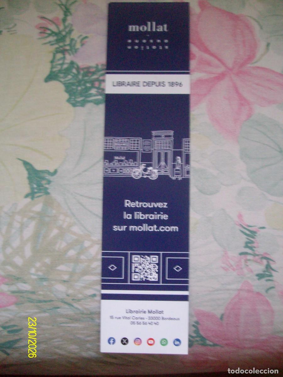 Coleccionismo marcap&aacute;ginas: MARCAPAGINAS LIBRERIA MOLLAT BURDEOS LIBRAIRIE STATION AUSONE