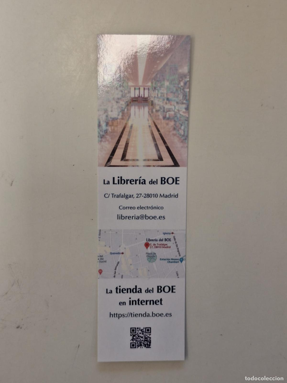 Coleccionismo marcap&aacute;ginas: Marcalibros La Librer&iacute;a del BOE Madrid La tienda del BOE en internet