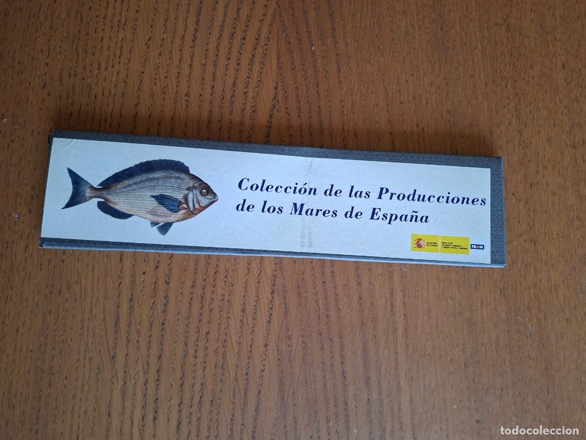 Coleccionismo marcap&aacute;ginas: MARCAP&Aacute;GINAS: LAS PRODUCCIONES DE LOS MARES DE ESPA&Ntilde;A (Pesca, peces, fauna marina)