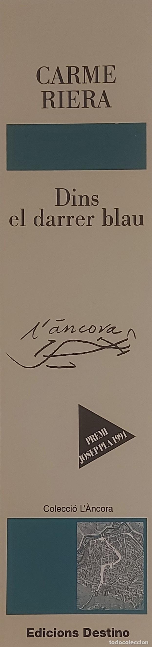 Coleccionismo marcap&aacute;ginas: MARCAPAGINAS - DESTINO COL-LECCION L'ANCORA - DINS EL DARRER BLAU
