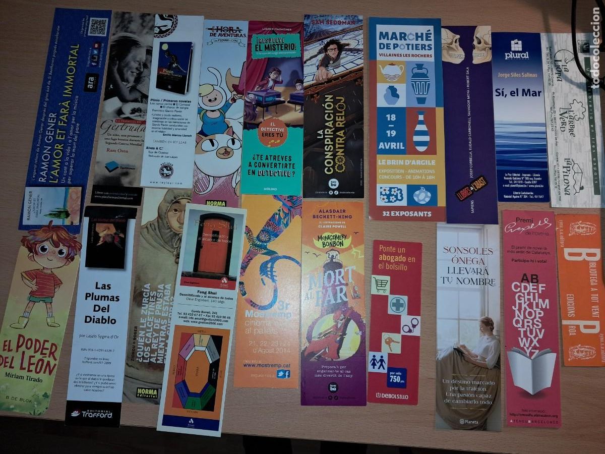 Coleccionismo marcap&aacute;ginas: Marcap&aacute;ginas 20 Marcap&aacute;ginas de publicidad de libros