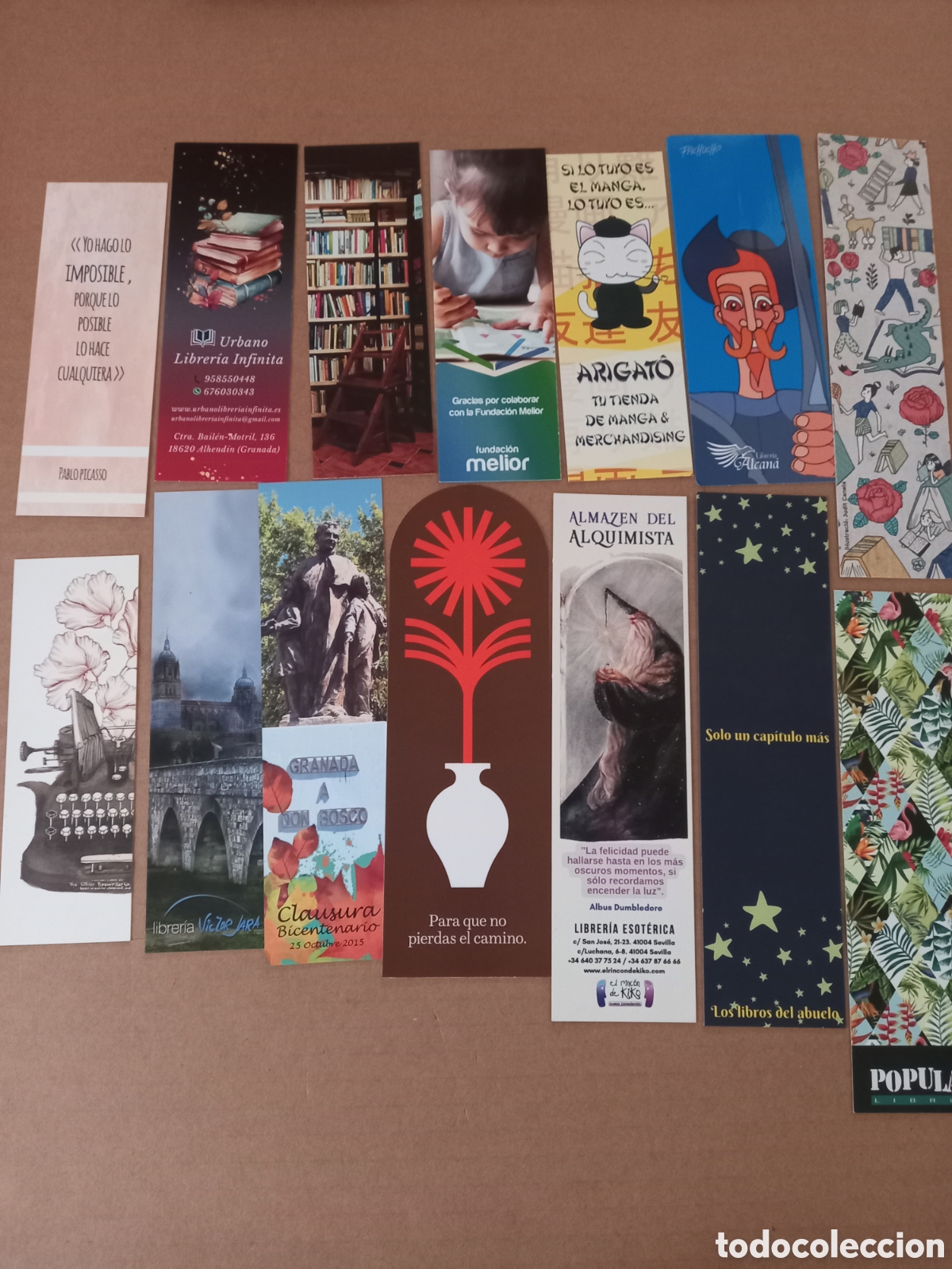 Coleccionismo marcap&aacute;ginas: Lote 26 marcap&aacute;ginas de librer&iacute;as