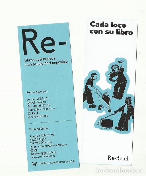 Coleccionismo marcap&aacute;ginas: marcap&aacute;ginas loco libro, librer&iacute;as Re-Read asturianas