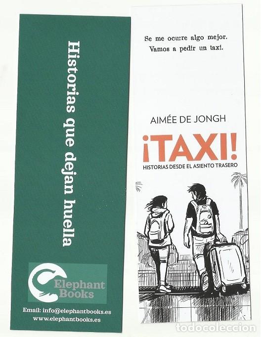 Coleccionismo marcap&aacute;ginas: marcap&aacute;ginas c&oacute;mic taxi, editorial Elephant Books