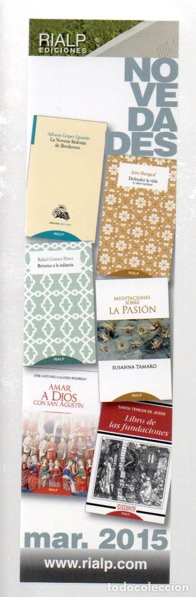 Coleccionismo marcap&aacute;ginas: MARCAPAGINAS, RIALP EDICIONES - NOVEDADES MAR. 2015 - Foto 1