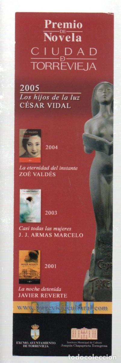 Coleccionismo marcap&aacute;ginas: MARCAPAGINAS, PREMIO DE NOVELA CIUDAD DE TORREVIEJA, CENTRO CULTURAL.