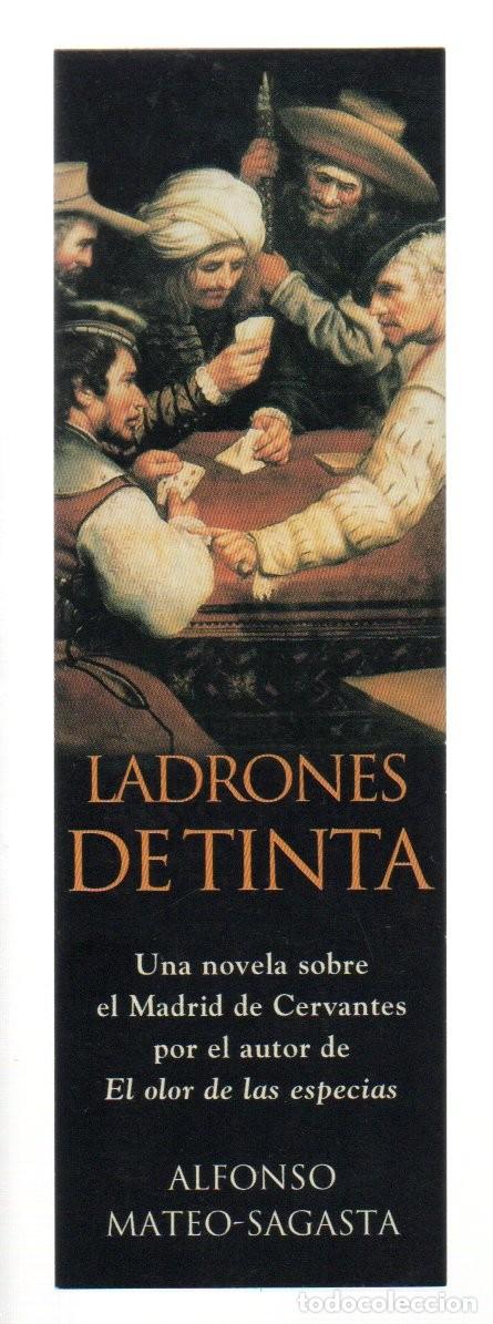Coleccionismo marcap&aacute;ginas: MARCAPAGINAS, LADRONES DE TINTA. ALFONSO MATEO-SAGASTA. EDICIONES B. NAIPES, CARTAS.