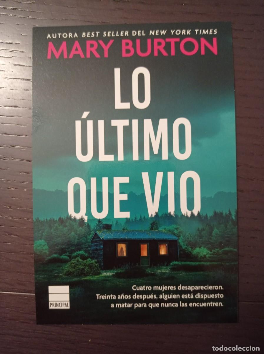 Coleccionismo marcap&aacute;ginas: MARCAP&Aacute;GINAS. TAMA&Ntilde;O POSTAL. PRINCIPAL DE LOS LIBROS. MARY BURTON. LO &Uacute;LTIMO QUE VIO