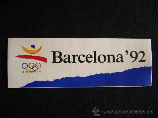 Coleccionismo deportivo: Pegatina Barcelona 92. Juegos Ol&iacute;mpicos. Jac.