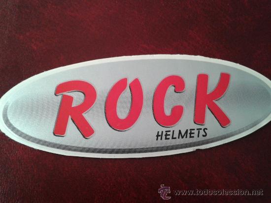 Coleccionismo deportivo: adhesivo pegatina rock marca de material deportivo esqu&iacute; snowboard cascos