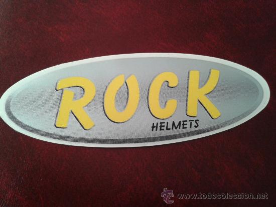 Coleccionismo deportivo: adhesivo pegatina rock marca de material deportivo esqu&iacute; snowboard cascos